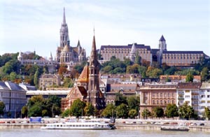Vue sur Buda depuis Pest
