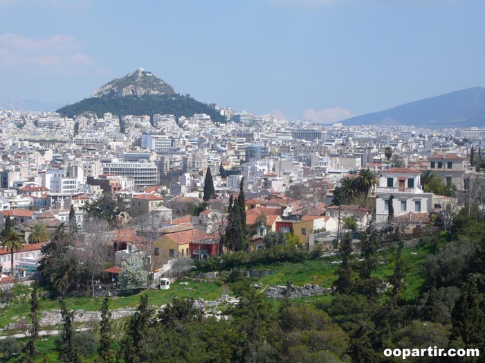 Vue sur Plaka depuis l'Acropole, Athènes © VDM