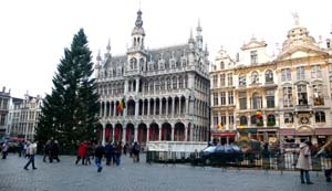 L\'h�tel de ville sur la Grand Place