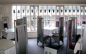 A Glasgow, l'int�rieur du Willow Teamroom, <br>l'un des  immeubles construits par le <br>c�l�bre designer et architecte �cossais <br>Charles Rennie Macintosh  
