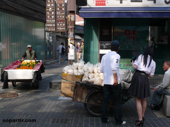 Rue Insadong, Séoul © oopartir.com