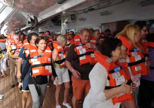 Exercice de s�curit� sur le Luminosa