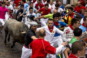 Pampelune : les Sanfermines en juillet